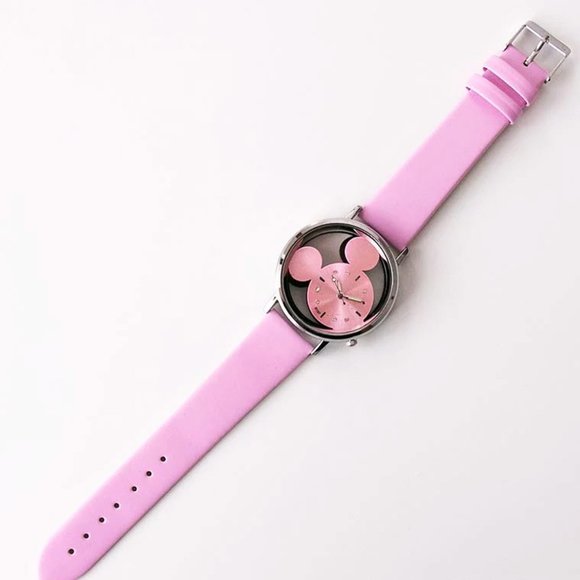 Pink Mouse Ears Hollow Watch NWT - Picture 6 of 7